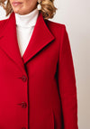 Christina Felix Wool Cashmere Blend Coat, Red