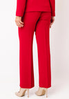 Christina Felix Wide Leg Trousers, Red