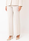 Christina Felix Wide Leg Trousers, Beige
