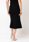 Christina Felix Flare Trim Pencil Skirt, Black