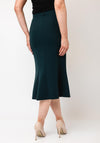 Christina Felix Flare Trim Pencil Skirt, Green