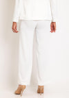 Christina Felix Wide Leg Trousers, White