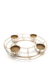 Coach House Round Candle Holder, Gold
