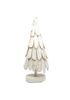 Small Wood Christmas Tree, White
