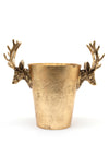 Coach House Reindeer Wine Cooler Bucket, Gold
