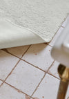 Christy 50x80cm Deep Pile Bath Rug, Cream