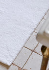 Christy 50x80cm Deep Pile Bath Rug, White