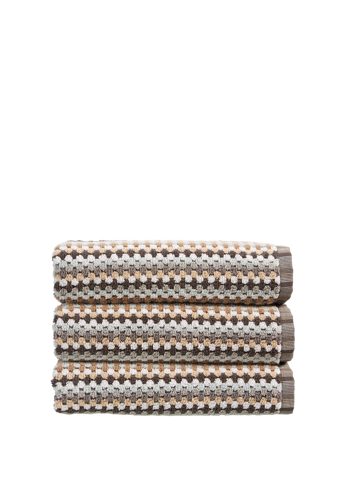 Christy Carnaby Stripe Hand Towel, Neutral