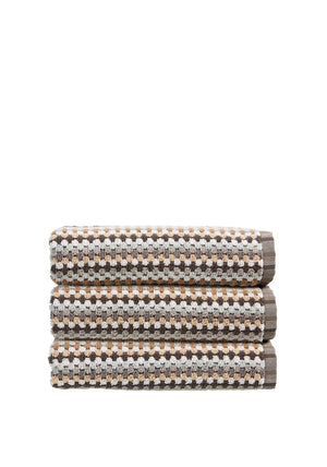 Christy Carnaby Stripe Hand Towel, Neutral