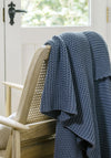 Christy Oslo 140x180cm Chunky Throw, Blue
