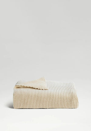 Christy Oslo 140x180cm Chunky Throw, Cream