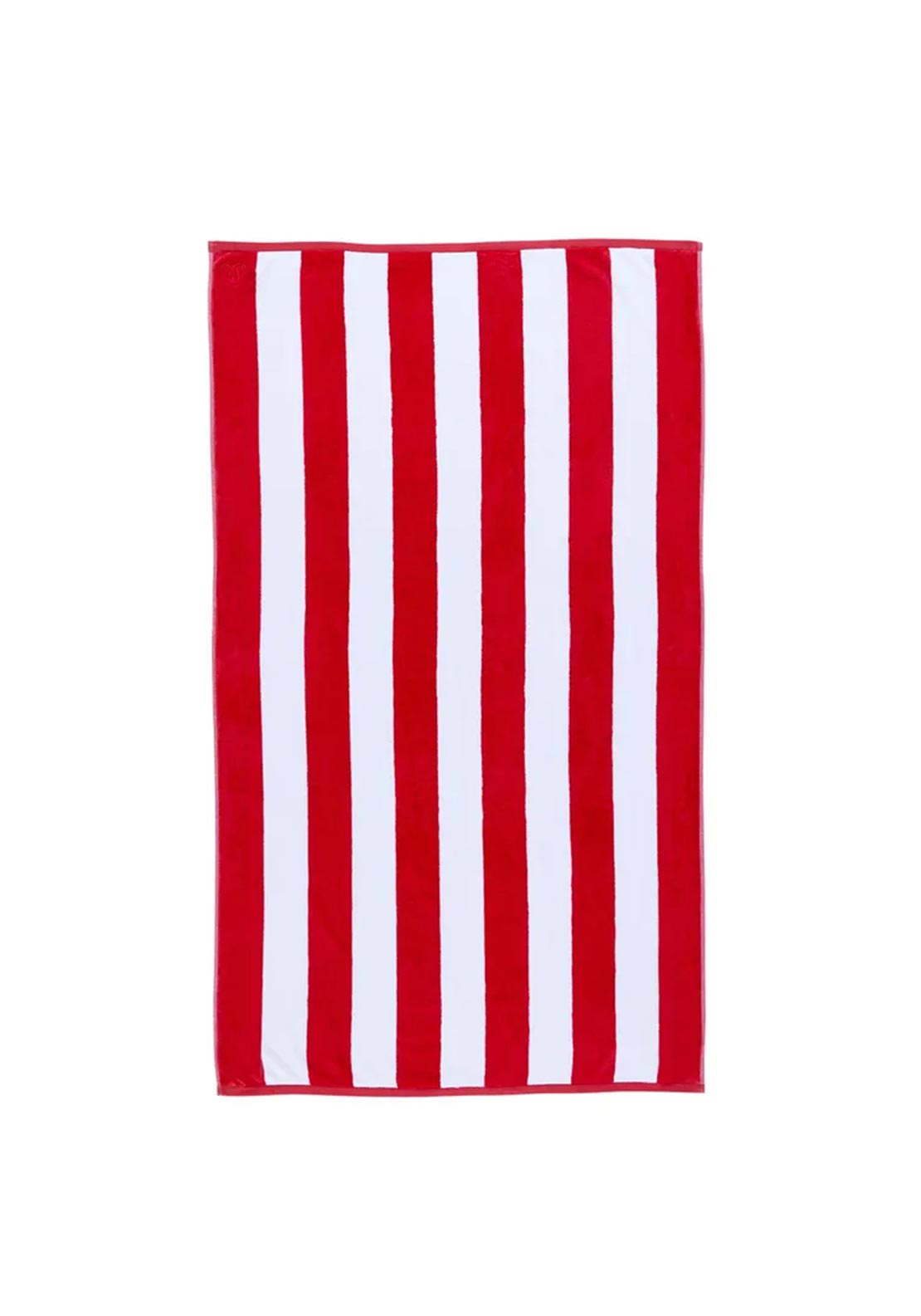 Christy Cabana Striped Beach Towel, Red