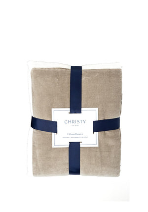 Christy Eltham Velvet Feel Bed Runner, Taupe