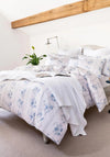 Christy Austin Roses Duvet Cover Set, Cream & Blue