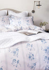 Christy Austin Roses Duvet Cover Set, Cream & Blue
