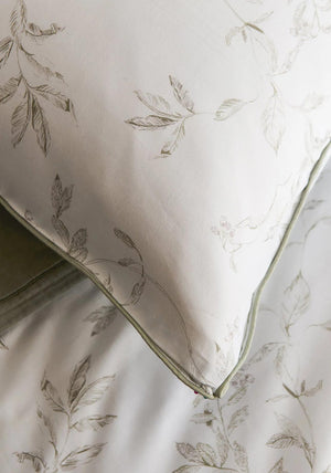 Christy Dunham Leafy Woodlands Duvet Cover Set, Cream & Sage