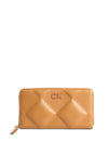 Calvin Klein Large Quilted Wallet, Brown Sugar