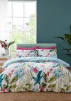 Catherine Lansfield Reversible Aruba Tropical Floral Duvet Cover Set, Green Multi