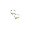 Galway Crystal Claddagh Earrings, Silver & Gold