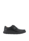 Clarks Un Abode Velcro Strap Casual Shoes, Black