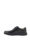 Clarks Un Abode Velcro Strap Casual Shoes, Black