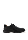 Clarks Un Briley Pace Leather Shoes, Black