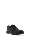 Clarks Un Briley Pace Leather Shoes, Black