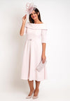 Claudia C Lambrusco Boat Neck Dress, Rose