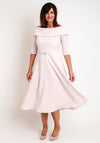 Claudia C Lambrusco Boat Neck Dress, Rose