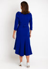 Claudia C Maxima Embellished Belted Waist Midi Dress, Royal Blue