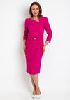 Claudia C Riesling Pencil Dress, Fuchsia