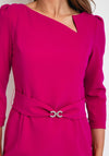 Claudia C Riesling Pencil Dress, Fuchsia