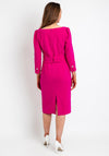 Claudia C Riesling Pencil Dress, Fuchsia