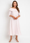Claudia C Lambrusco Boat Neck Dress, Rose