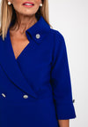 Claudia C Victoria Pencil Midi Dress, Royal Blue