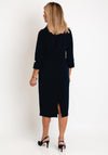 Claudia C Victoria Pencil Midi Dress, Navy