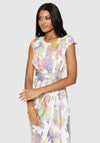 Closet London Floral Metallic Dress, White Multi