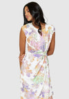Closet London Floral Metallic Dress, White Multi