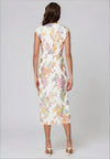 Closet London Floral Metallic Dress, White Multi