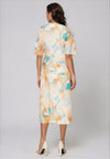 Closet London Floral Iridescent Dress, Orange Multi