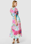 Closet London Jacquard Print Aline Dress, Aqua