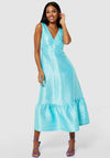 Closet London Aline Crinkle Dress, Sky Blue