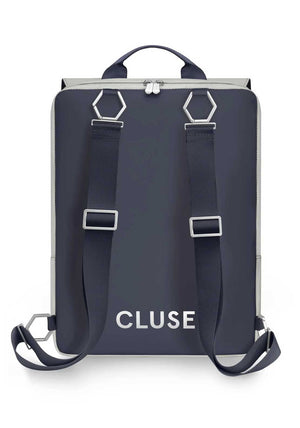 Cluse Le Reversible Backpack, Navy and Light Grey
