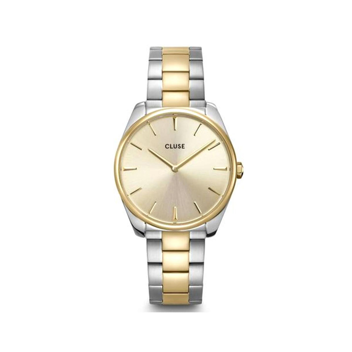 Cluse Féroce Link Watch, Silver & Gold