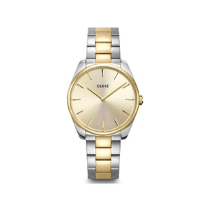 Cluse Féroce Link Watch, Silver & Gold