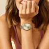 Cluse Féroce Link Watch, Silver & Gold
