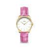 Cluse Feroce Petite Leather Watch, Pink