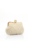 Zen Collection Pearl Pouch Clutch Bag, Cream