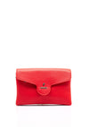 Zen Collection Faux Leather Envelope Pouch Crossbody Bag, Red