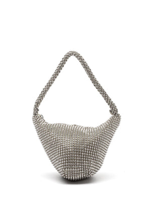 Zen Collection Embellished Grab Bag, Silver